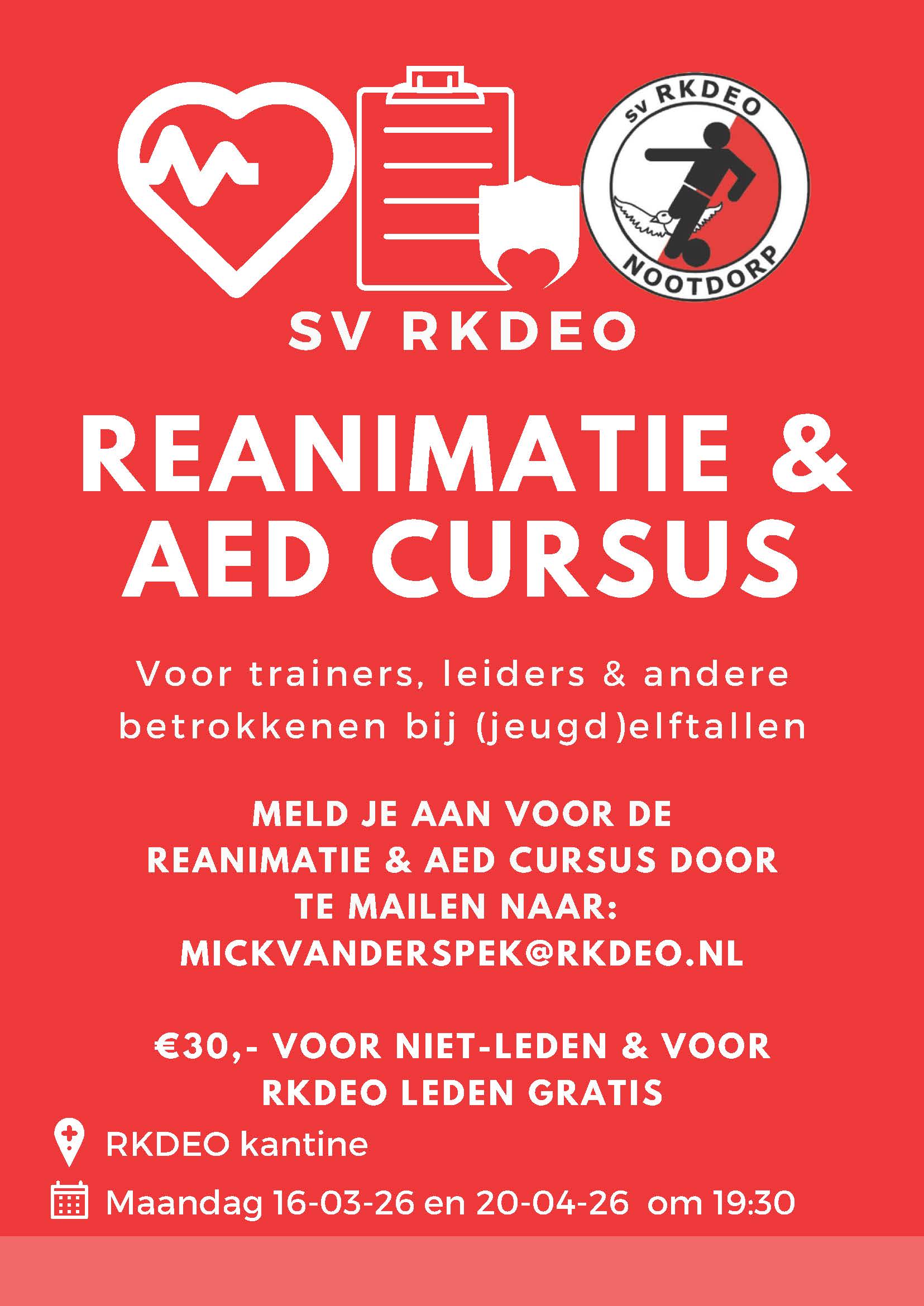 Reanimatie/AED cursus bij RKDEO